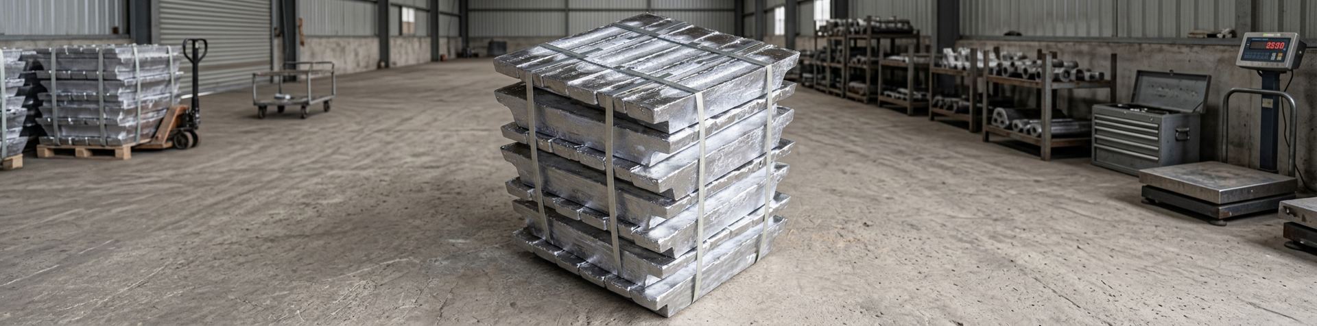 Pure lead ingots
